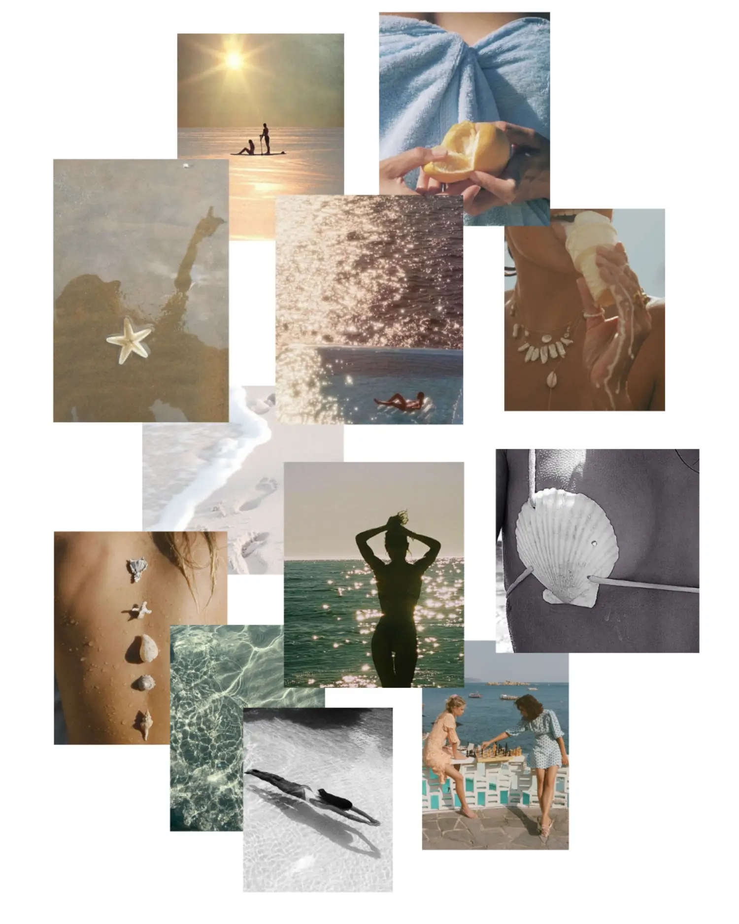 Moodboard profumo sensuale